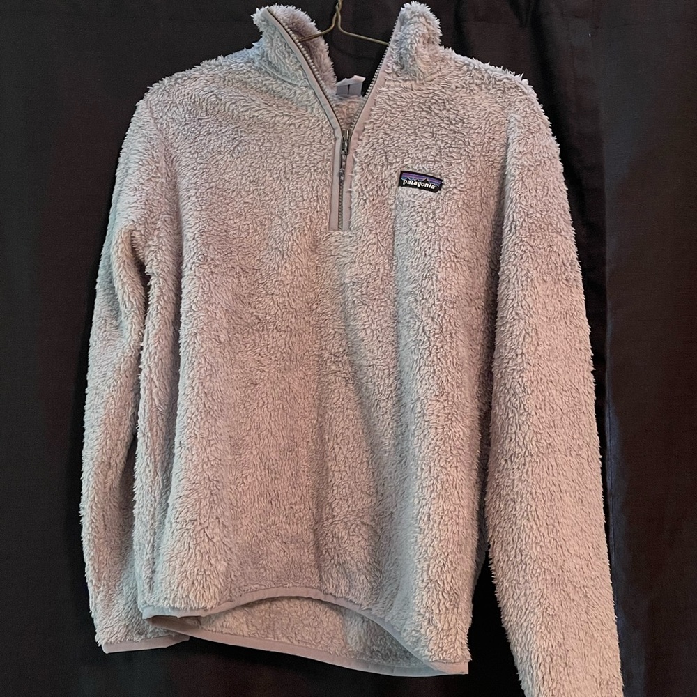 NWT Grey Patagonia Fleece Quarter Zip, Size M